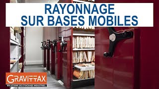 Rayonnage métallique sur bases mobiles  Gravittax [upl. by Modnarb140]