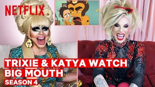 Drag Queens Trixie Mattel amp Katya React to Big Mouth  I Like to Watch  Netflix [upl. by Vittoria]