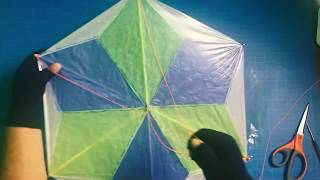 culebrina o barrilete de papel china al estilo de Acapulco How to make a tissue paper kite DIY [upl. by Layor907]