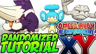 How to RANDOMIZE Pokémon Omega Ruby Alpha Sapphire X and Y Gen 6 RANDOMIZER Tutorial [upl. by Wesa]