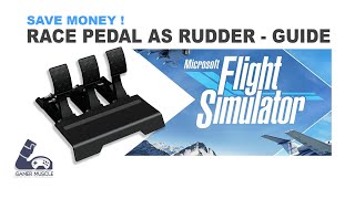 How To Use Your Racing Sim Pedals As Rudder Pedals In Microsoft Flight Simulator  Guide [upl. by Togram]