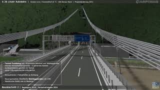 A26 Linzer Autobahn Knoten Linz Hummelhof A7  Anschlussstelle Donau Nord [upl. by Larson232]