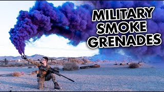 Testing Smokes Grenades and Airsoft Flashbangs [upl. by Lepley]