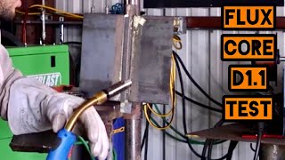 AWS D11 Flux Core Weld Test  Dual Shield [upl. by Eiba624]