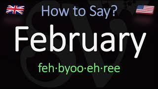 How to pronounce February CORRECTLY [upl. by Huai125]