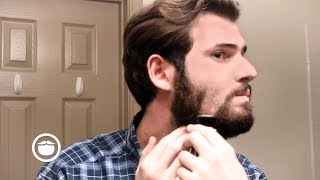 SHAVING OFF A BEARD Wet Shave Tutorial [upl. by Nile]