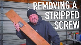 Tutorial How To Remove A Stripped Screw  Dr Decks [upl. by Airolg380]