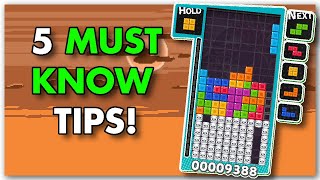 5 MUST KNOW tips for TETRIS beginners [upl. by Inalaeham288]