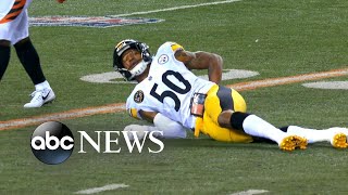 Steelers linebacker suffers major back injury [upl. by Marylin]