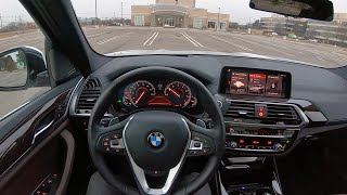 2019 BMW X3 xDrive30i  POV Test Drive Binaural Audio [upl. by Enortna919]