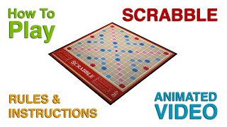 SCRABBLE Rules  How To Play Scrabble  Rules of Scrabble EXPLAINED [upl. by Oivat]