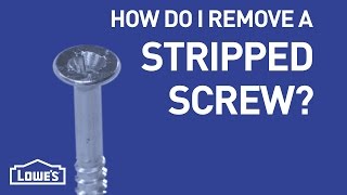 How Do I Remove A Stripped Screw  DIY Basics [upl. by Gelb]