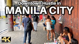 Real Walking Experience in DOWNTOWN MANILA Philippines 4K [upl. by Nnaharas]