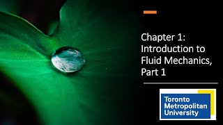 Introduction to Fluid Mechanics Part 1 [upl. by Gerlac]