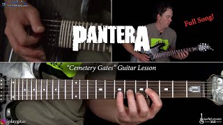 Cemetery Gates Guitar Lesson Full Song  Pantera [upl. by Pleasant583]