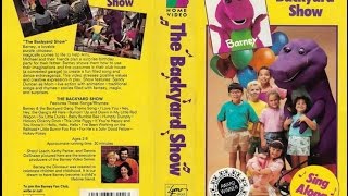 Barney  The Backyard Show 1988 1992 VHS [upl. by Phionna322]