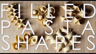 Tutorial Filled Pasta Shapes [upl. by Taddeusz]