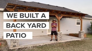 We built a BACKYARD PATIO [upl. by Placida]