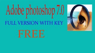 How to download Adobe photoshop 70 full version [upl. by Sirej592]