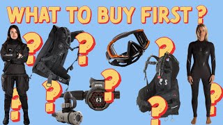 First 3 Dive Equipment Purchases For New Divers [upl. by Woodruff]