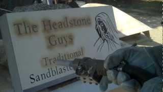 Traditional Sandblasting PERFECT Headstones [upl. by Takken]