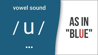 Vowel Sound  u  as in quotbluequot American English Pronunciation [upl. by Mauri708]