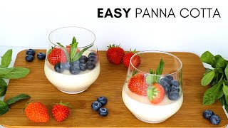 CLASSIC PANNA COTTA RECIPE  HOW TO MAKE PANNA COTTA [upl. by Eceerehs]