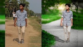 adobe photoshop 70 Tutorial  how to change background [upl. by Gratianna]