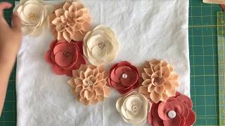 DIY Felt Flower Tutorial [upl. by Lennard721]