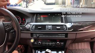 BMW 5 Series F10 F11 android headunit full installations [upl. by Sualokcin]