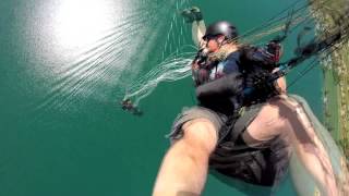 paragliding accident fall into the canopy  slow motion [upl. by Anide]