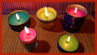 🕯COMO RECICLAR RESTOS DE VELAS 🕯 VELAS CASERAS [upl. by Annohsed]