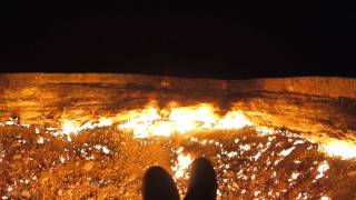 Door To Hell  Darvaza Gas Crater Turkmenistan [upl. by Enirod]