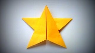 Origami  How to make a STAR [upl. by Otrebogir]