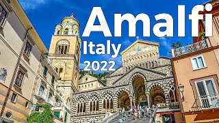 Amalfi 2022 Italy Walking Tour 4k Ultra HD 60fps – With Captions [upl. by Burrus]