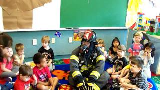 Firemen teach your preschool child about fire safety [upl. by Dennet]