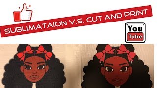 How to Sublimation VS Print and Cut using Transfer Sheets [upl. by Lidah]