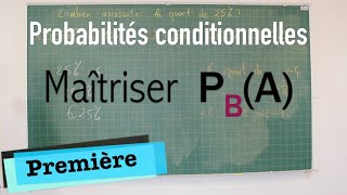 Probabilités Conditionnelles  Maîtriser la formule [upl. by Nuahsed329]