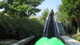 Kroko Wasserbahn Familypark Neusiedlersee 14 juli 2013 Onride [upl. by Hackett]