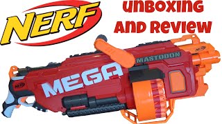 Nerf NStrike MEGA Mastodon Unboxing and Review [upl. by Bopp]