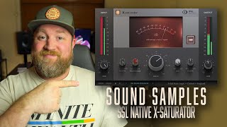 Sound Samples  SSL Native XSaturator Plugin [upl. by Somerset]