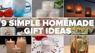 9 Simple Homemade Gift Ideas [upl. by Drofwarc]