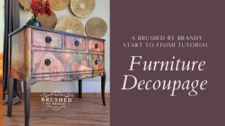 Furniture Decoupage for beginners [upl. by Ludlew389]