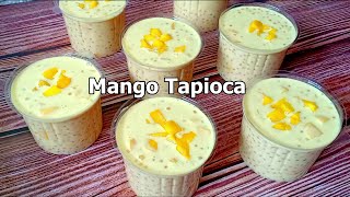 Mango Tapioca I Mango Sago Dessert Recipe l How to make Mango tapioca [upl. by Nanaek]