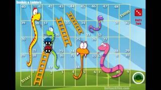 Snakes and Ladders Game  A Printable Version and a Video Game Version [upl. by Saixela]