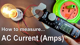 How to measure AC Current Amps with Clamp Multimeter [upl. by Er]