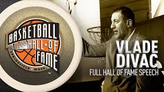 Vlade Divac  Hall of Fame Enshrinement Speech [upl. by Allimaj]