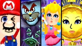 Super Mario Miitopia ALL BOSSES 3DS [upl. by Zaneski86]