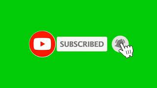 GREEN SCREEN SUBSCRIBE BUTTON [upl. by Eileme]