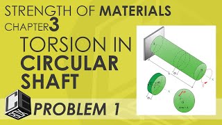 Mechanics of Deformable Bodies Chapter 3 Torsion in Circular Shaft Problem 1 PH [upl. by Monica]